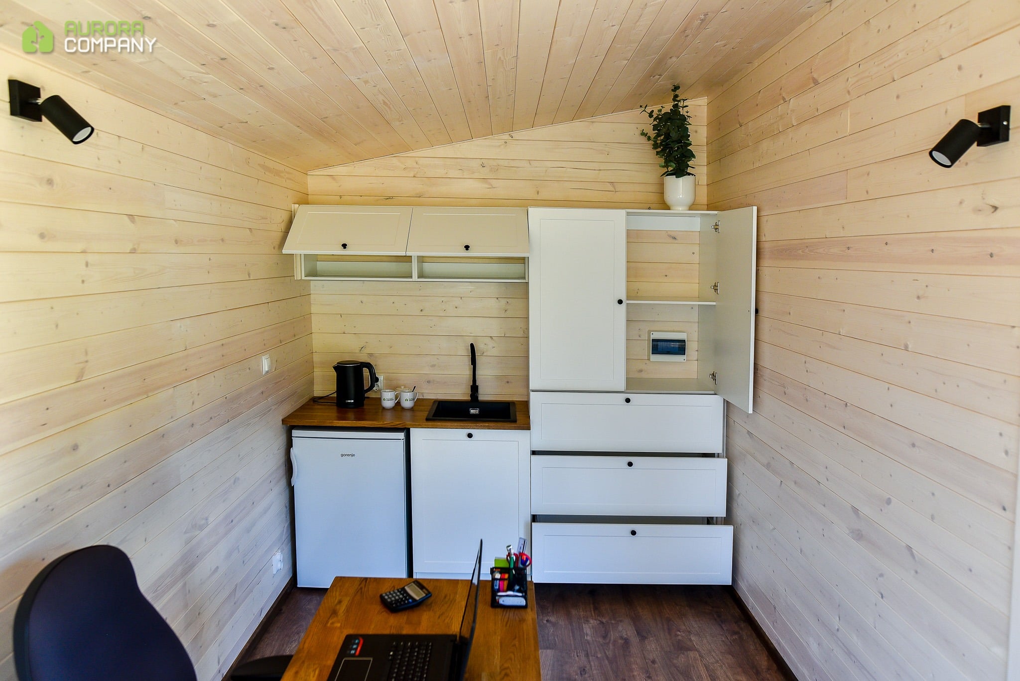 Tiny House Interieur Cuisine Luna Bureau